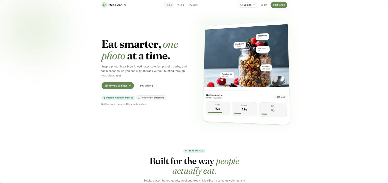 MealScan.ai screenshot 1