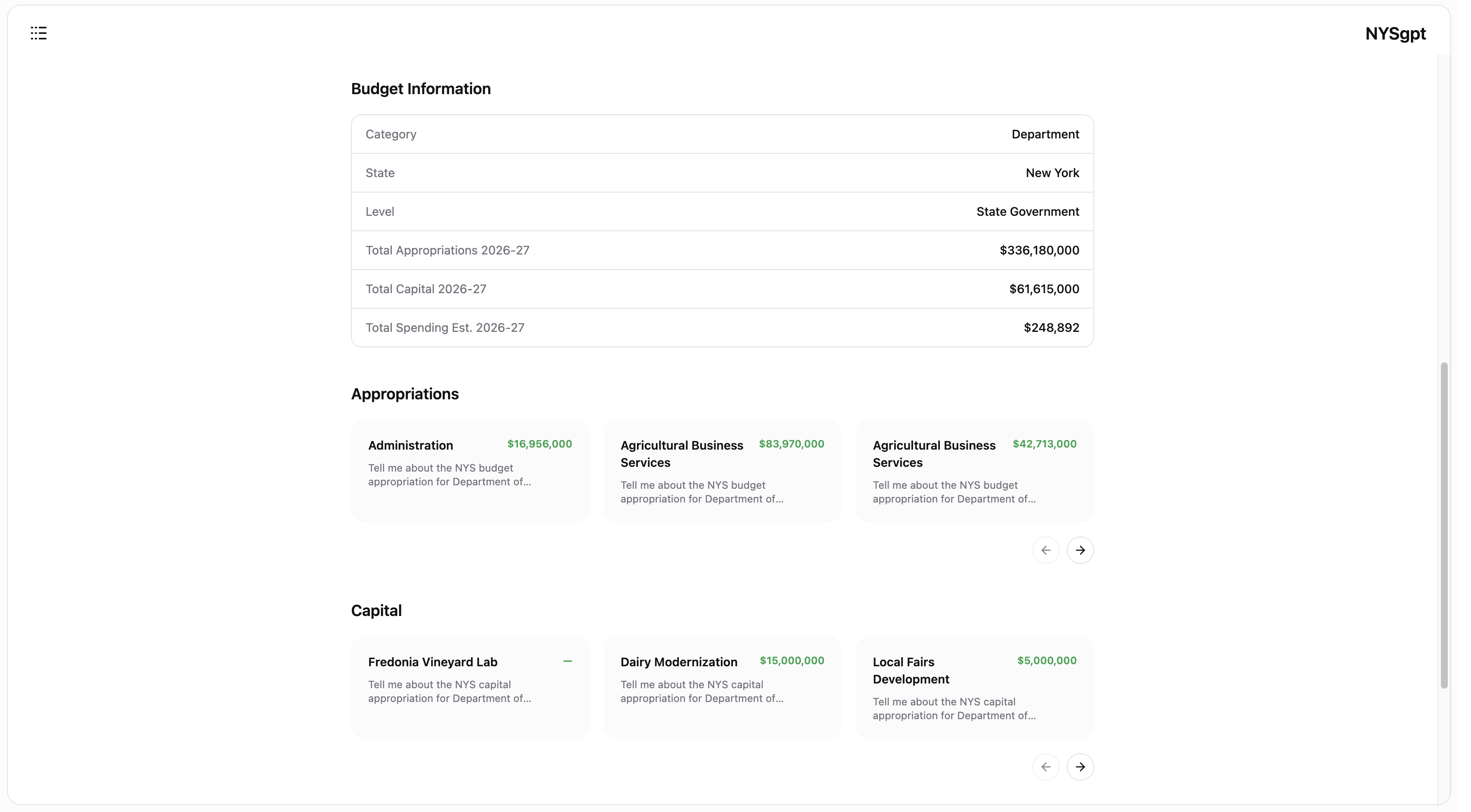 NYSgpt | GovTech - Screenshot 4 showing product features and functionality