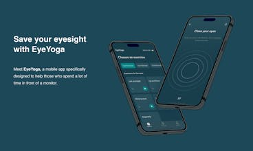 EyeYoga product image: A compact and sleek device designed to alleviate visual stress caused by screen time. 