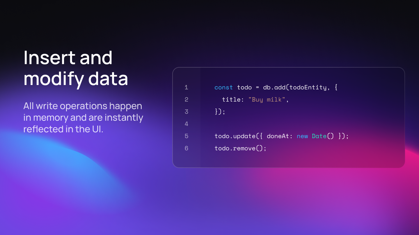 ClientDB - Построить молниеносные приложения с мгновенными взаимодействиями медиа 4