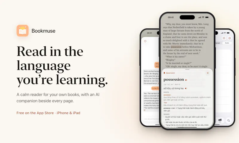 Bookmuse screenshot 1