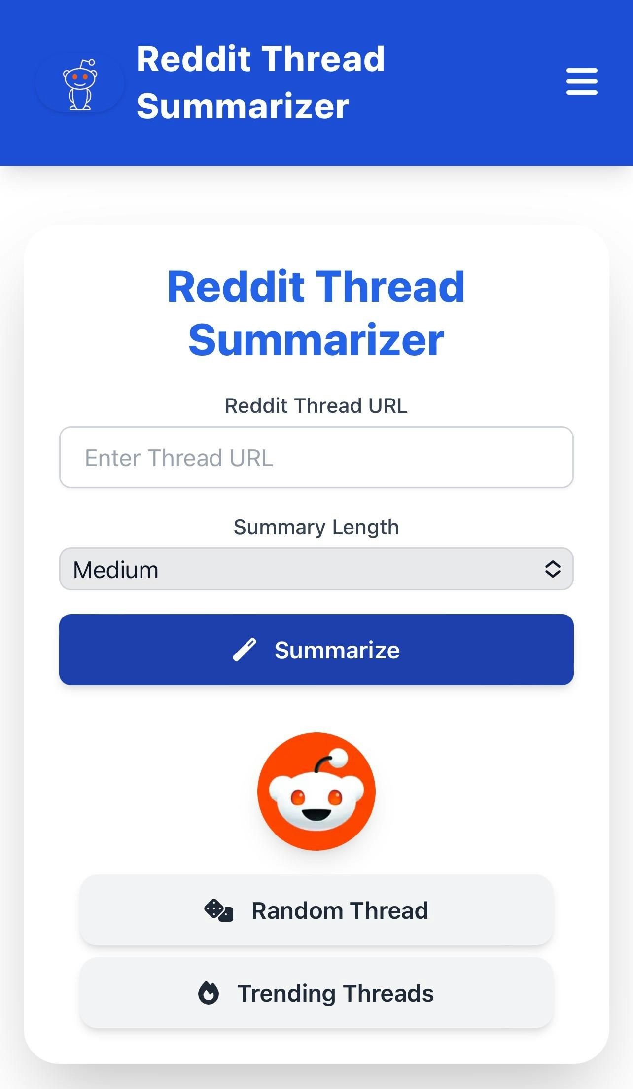 Reddit Thread Summarizer gallery image