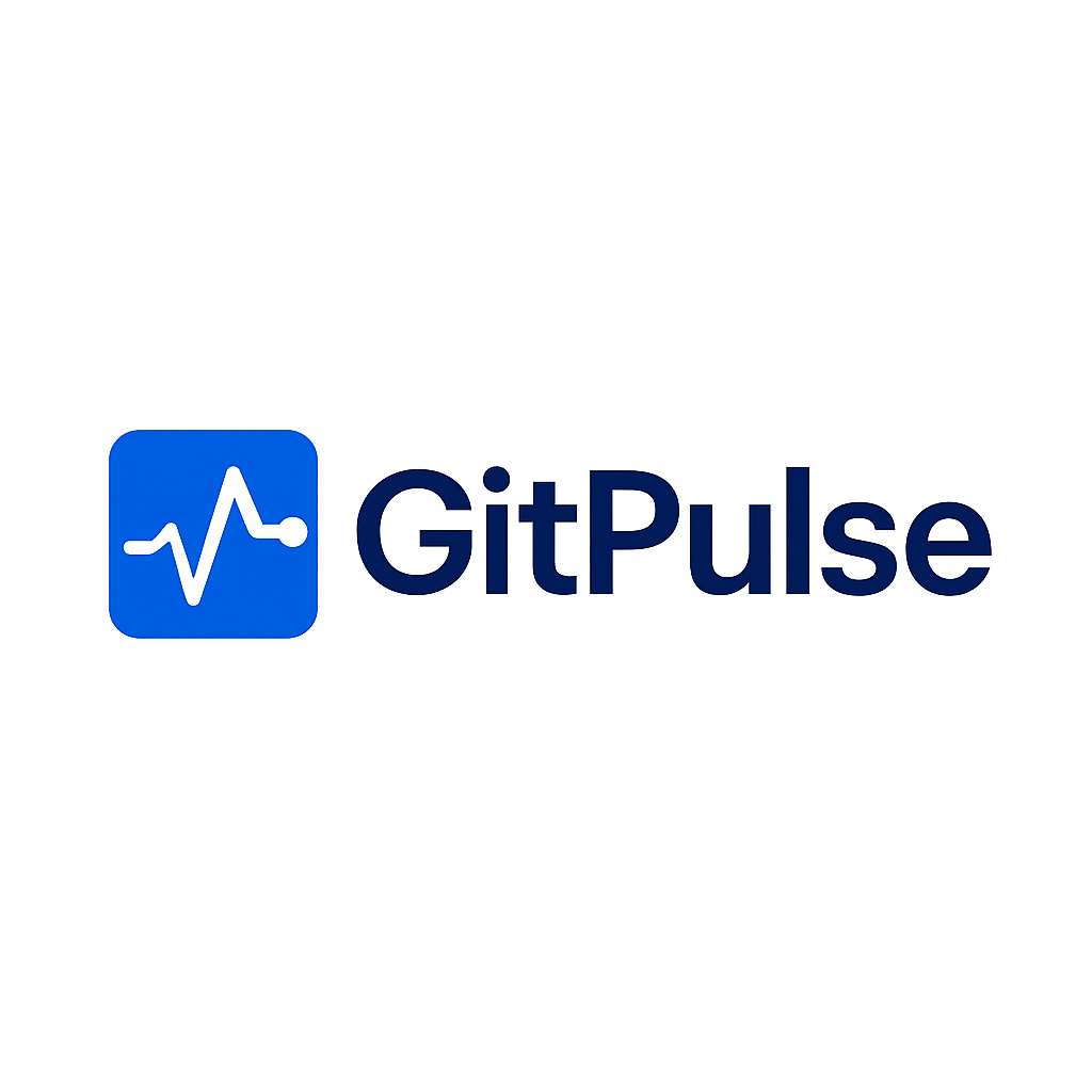 GitPulse - Product Hunt launch logo and brand identity