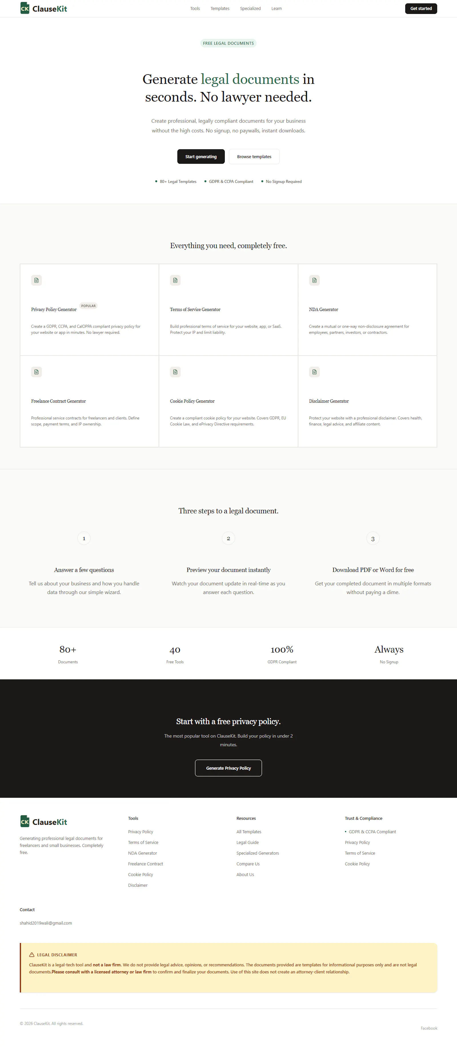 ClauseKit screenshot 1