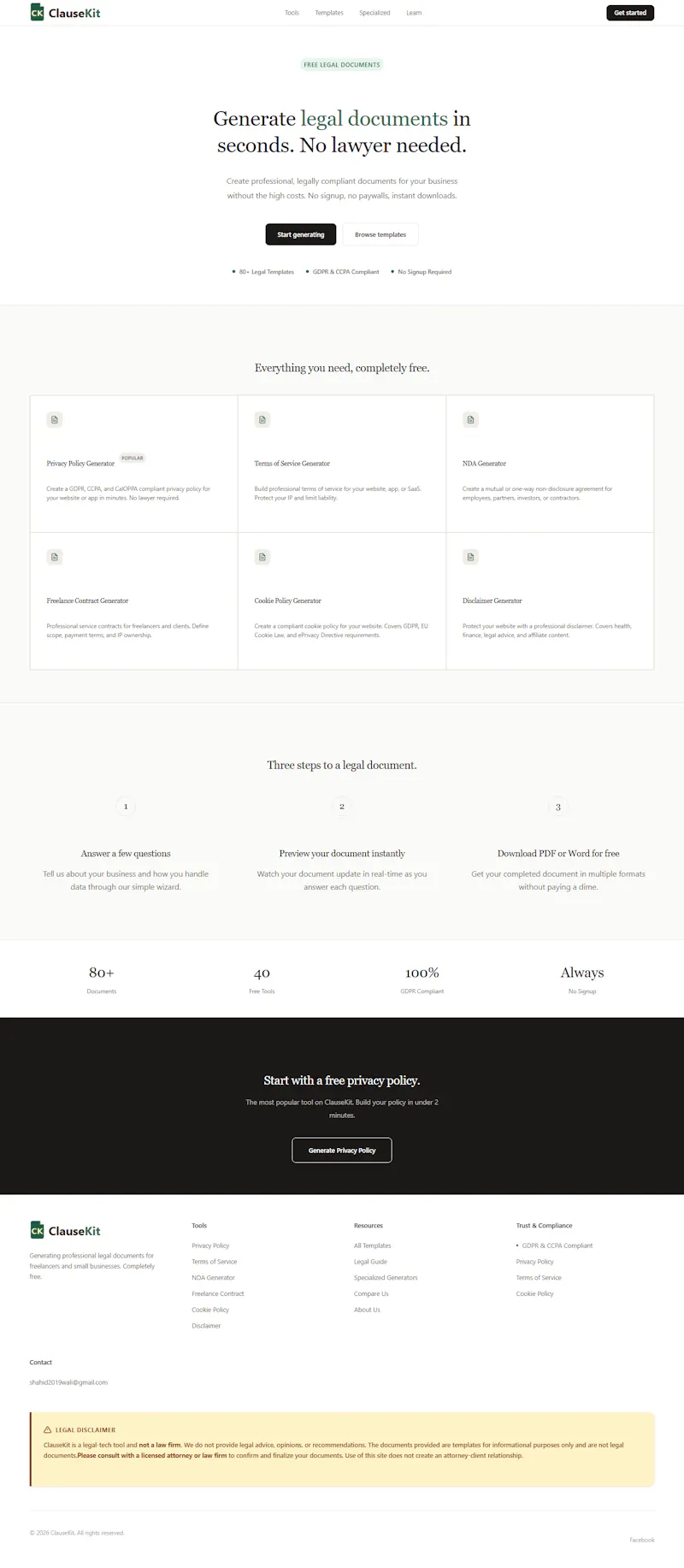 ClauseKit screenshot 1