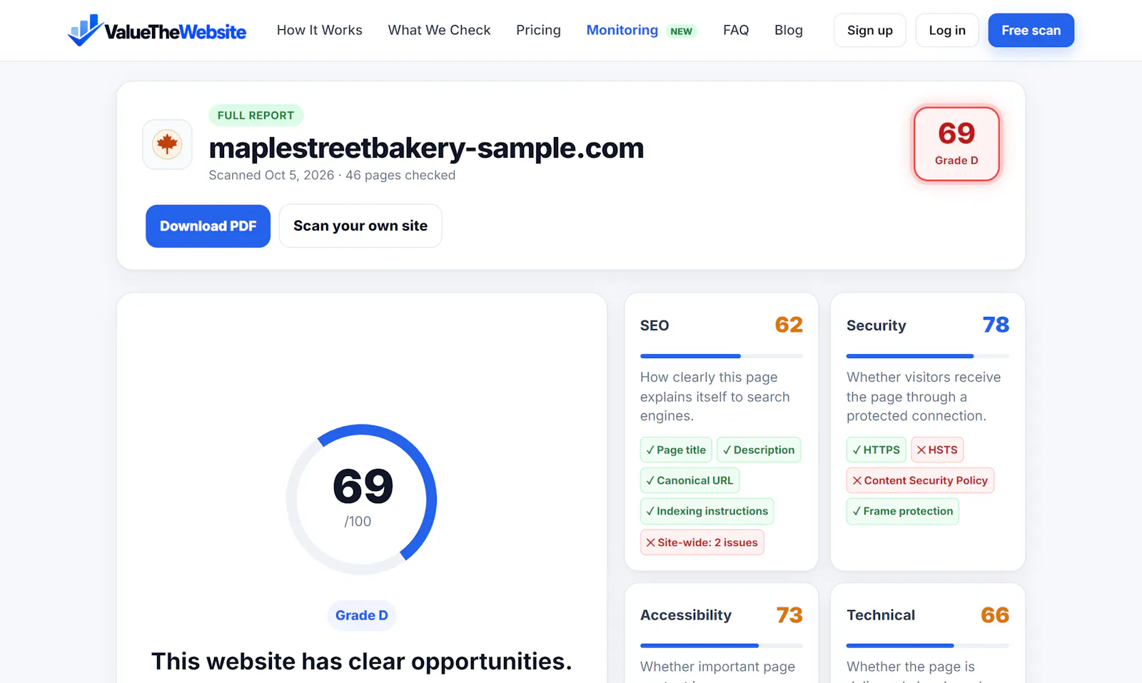 ValueTheWebsite screenshot 4