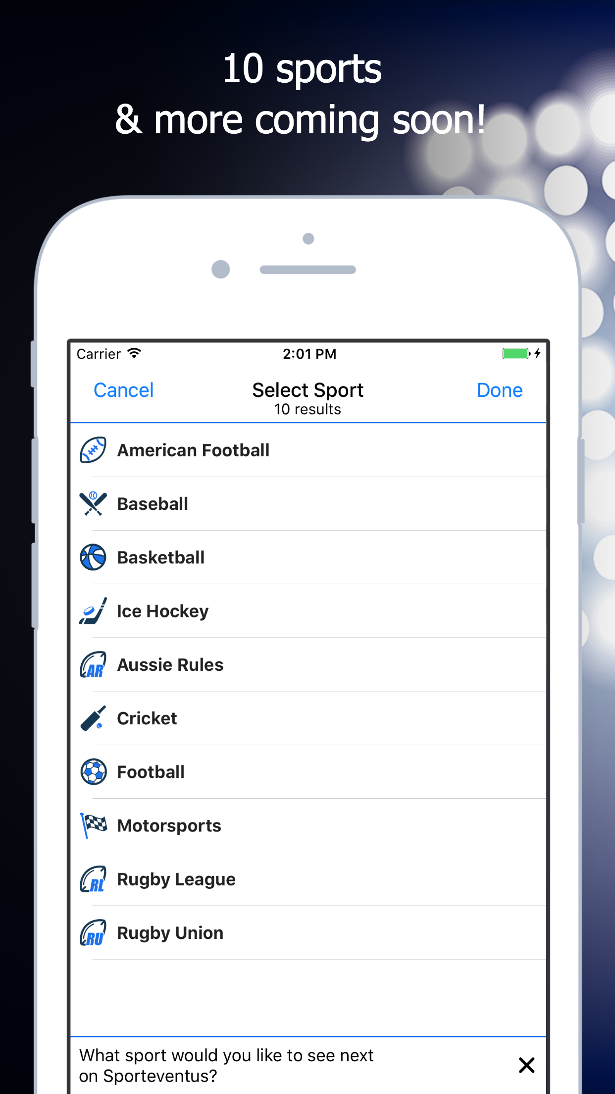 Sporteventus for iOS gallery image