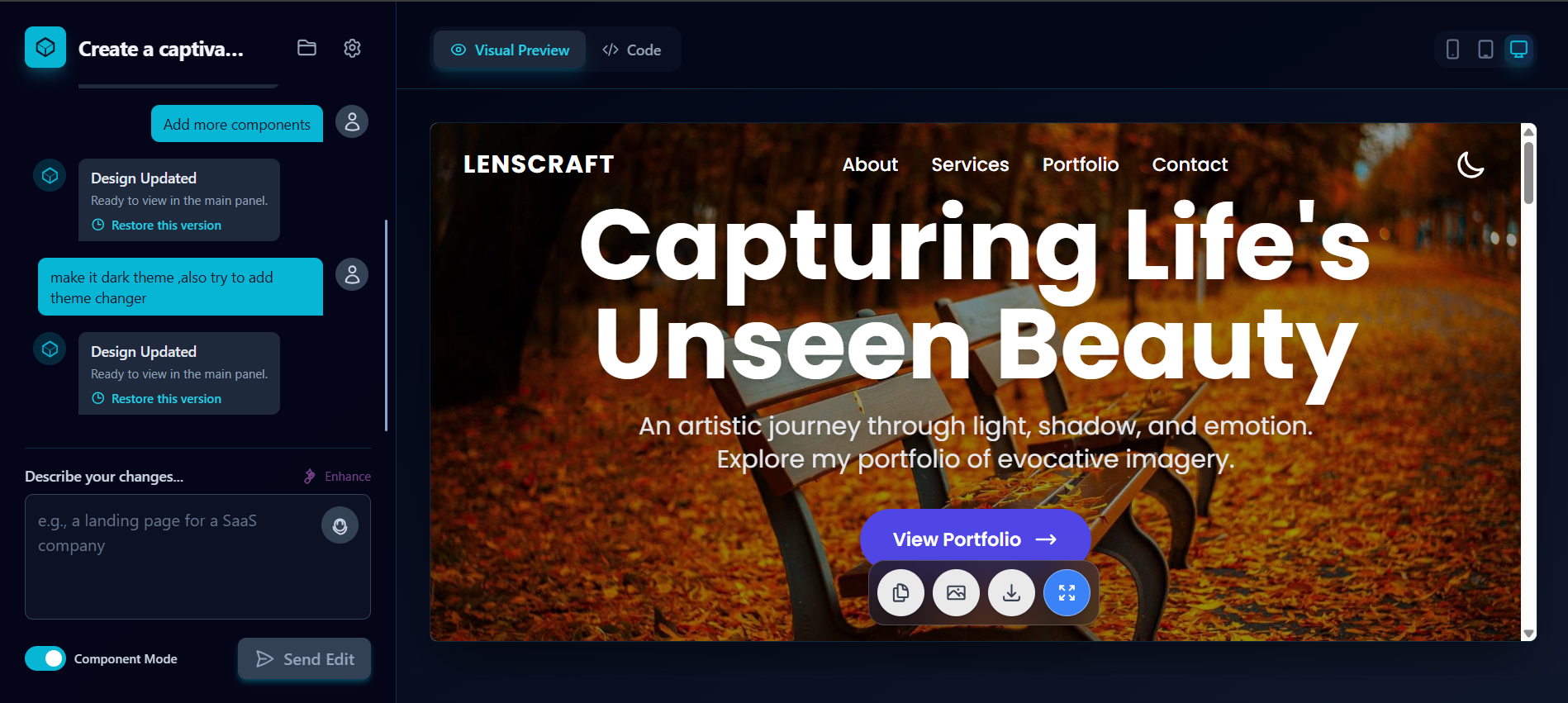DAssigner AI - The Future of UI/UX Design . Describe it, We'll build it. media 2