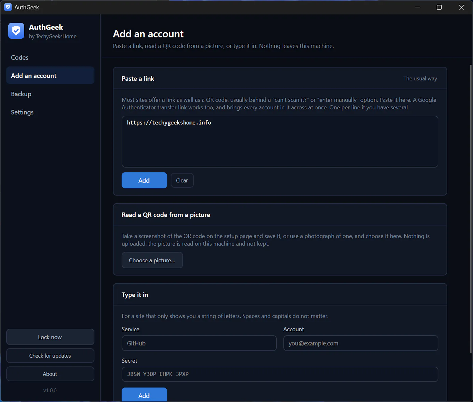 AuthGeek screenshot 6