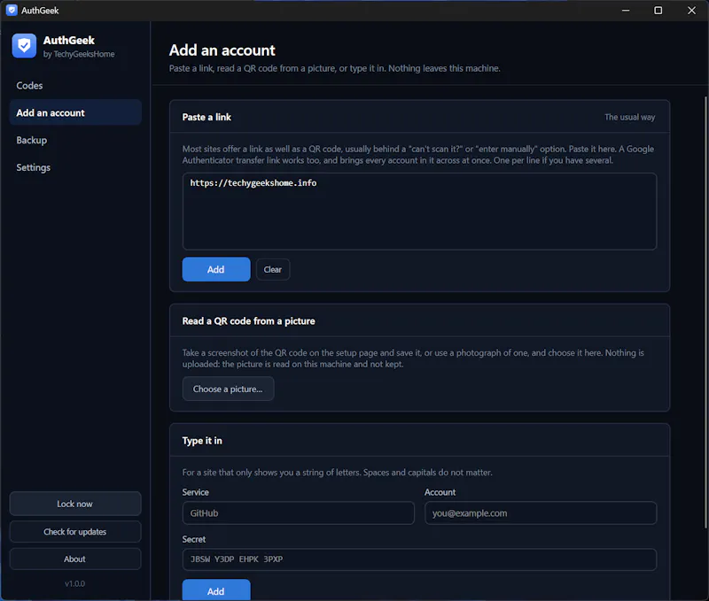 AuthGeek screenshot 6