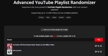 YouTube Playlist Randomizer gallery image