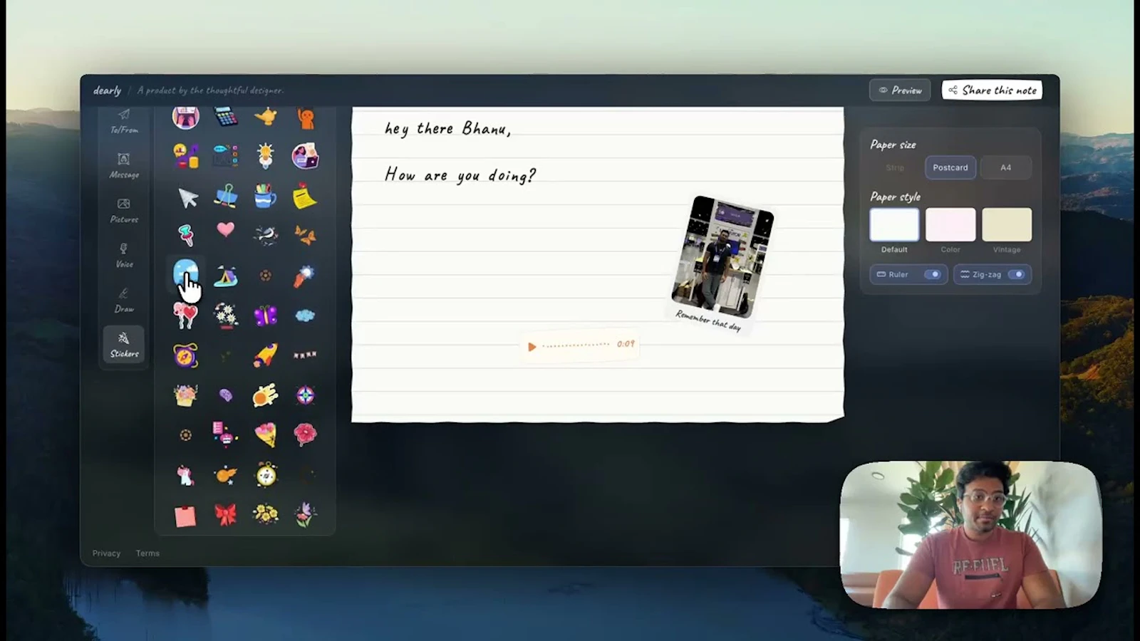 Dearly screenshot 1 (video preview)