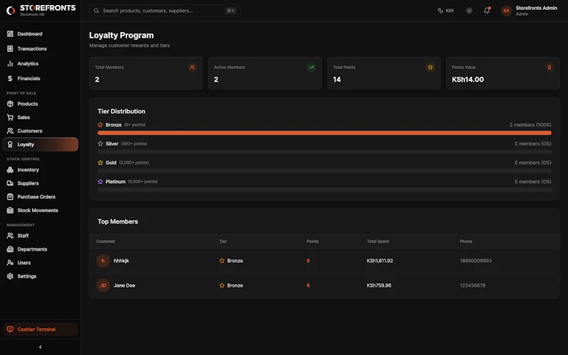 Storefronts POS screenshot 3