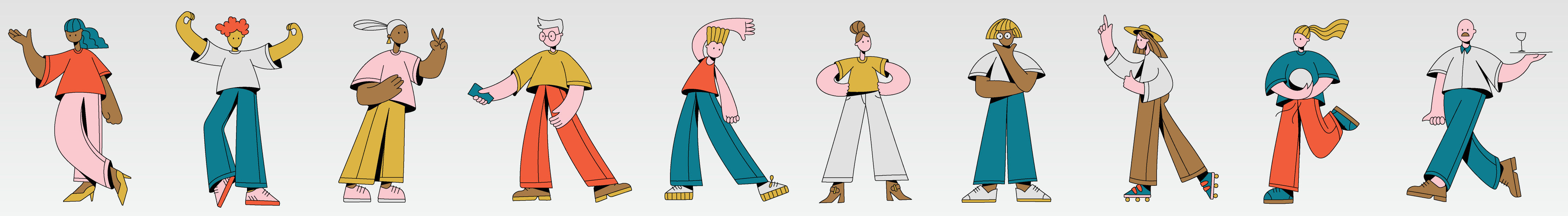 Vector people illustration pack gallery image