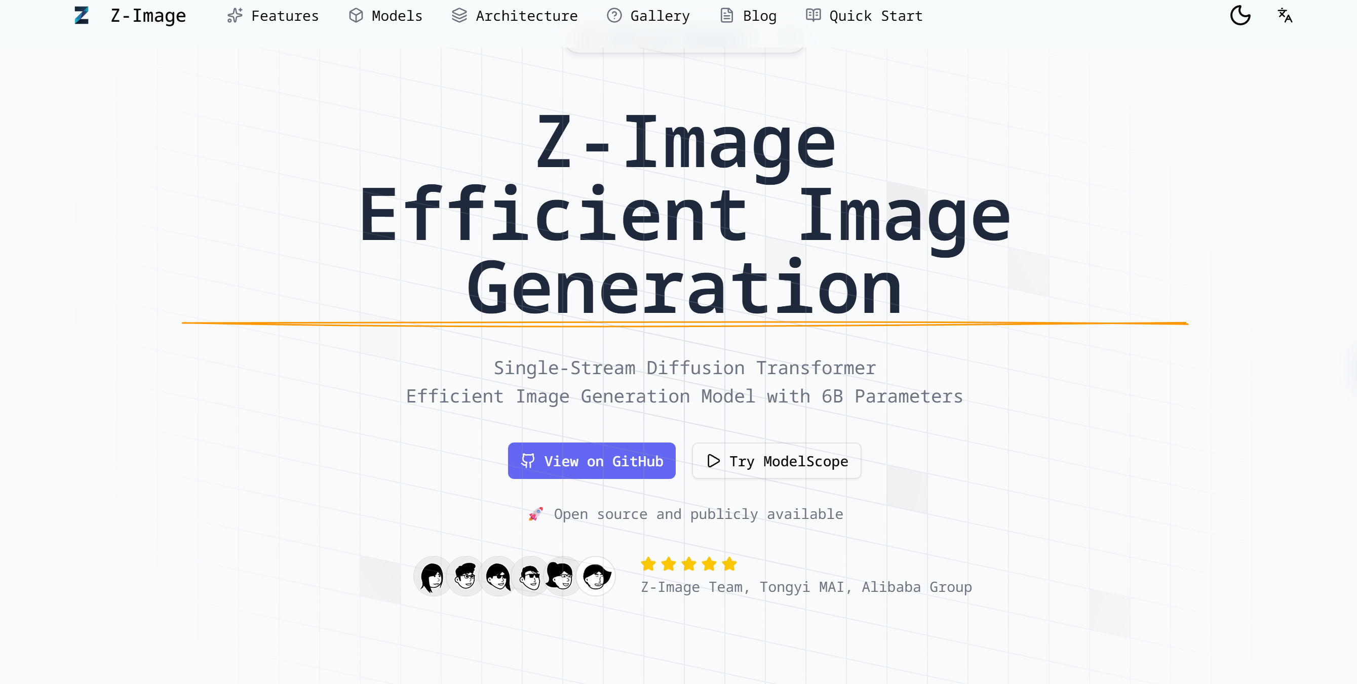 Z-Image - Main product screenshot demonstrating key features and user interface