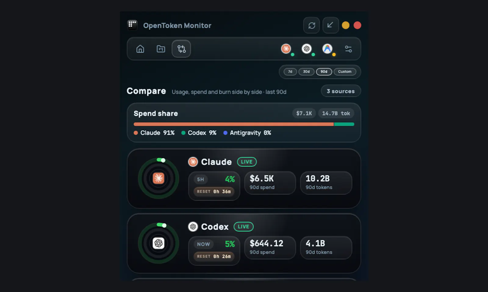 OpenToken Monitor screenshot 7