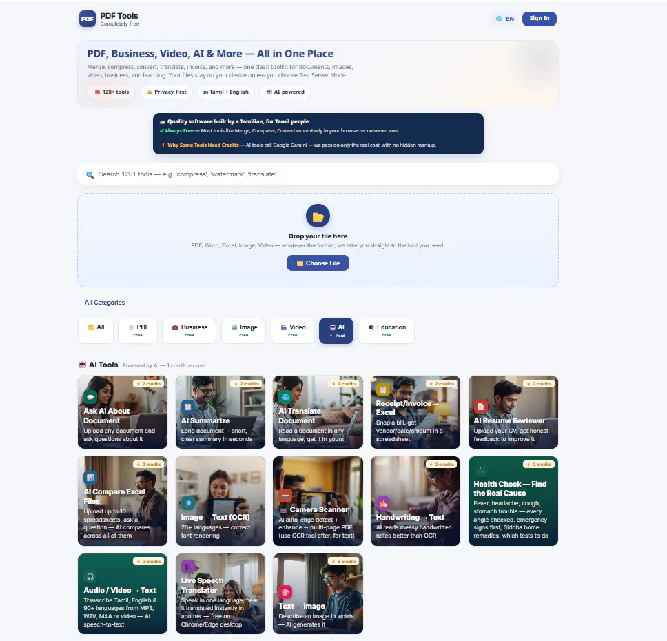 Free PDF Tools Online gallery image