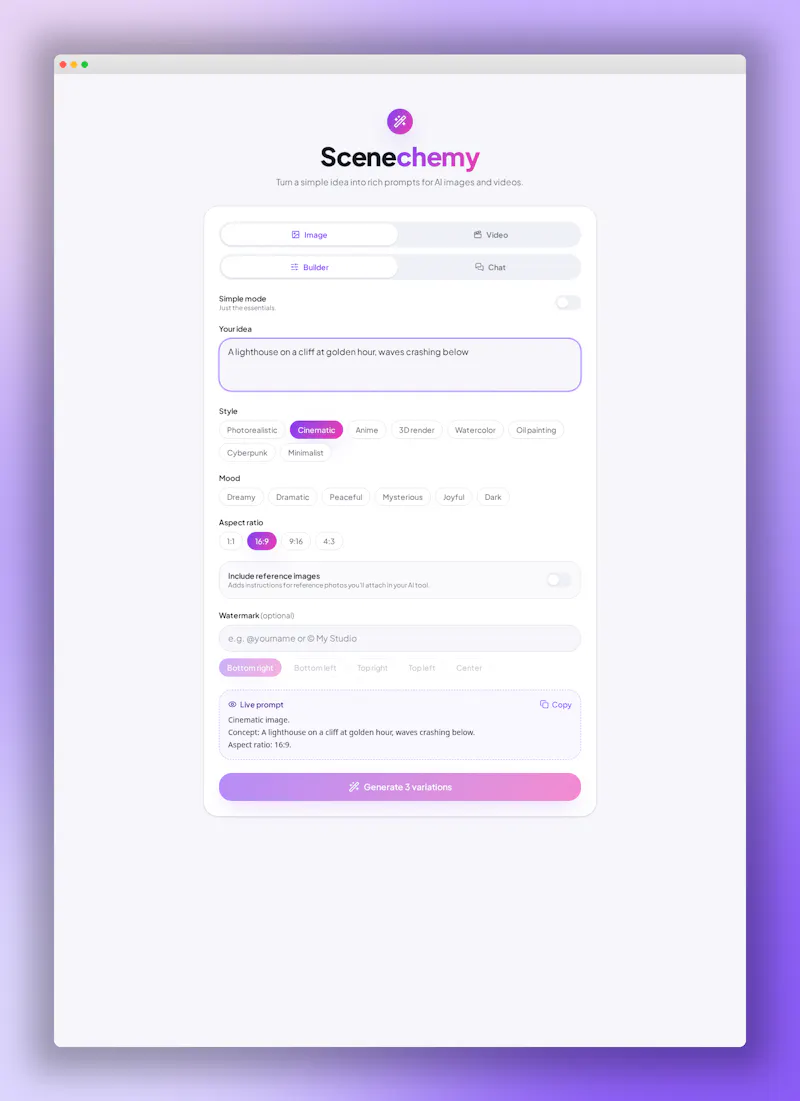 Scenechemy screenshot 3