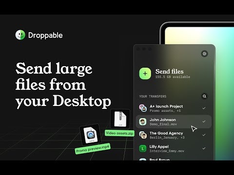 Droppable - Messenger for large files gallery image