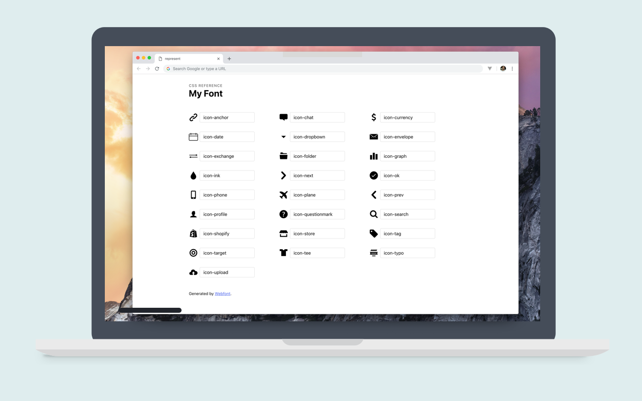 Webfont gallery image