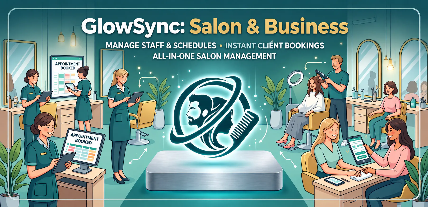 GlowSync: Salon & Business gallery image