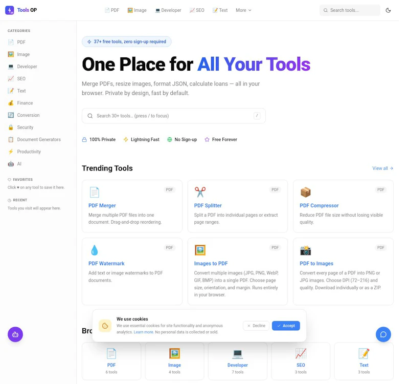 Tools OP screenshot 1