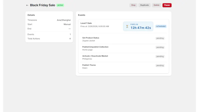 Schedulify screenshot 1