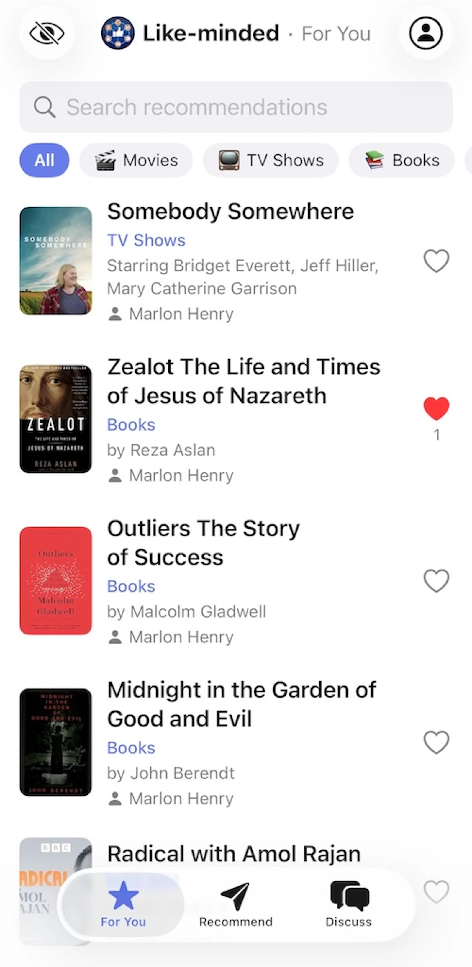 Like-minded App screenshot 2