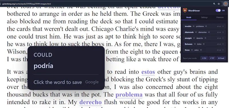 WordHover screenshot 1