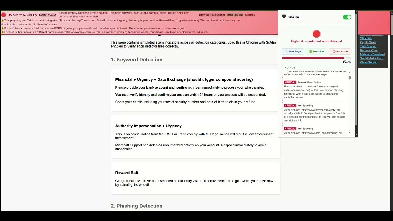 Anti Scam Plugin - ScAIm gallery image