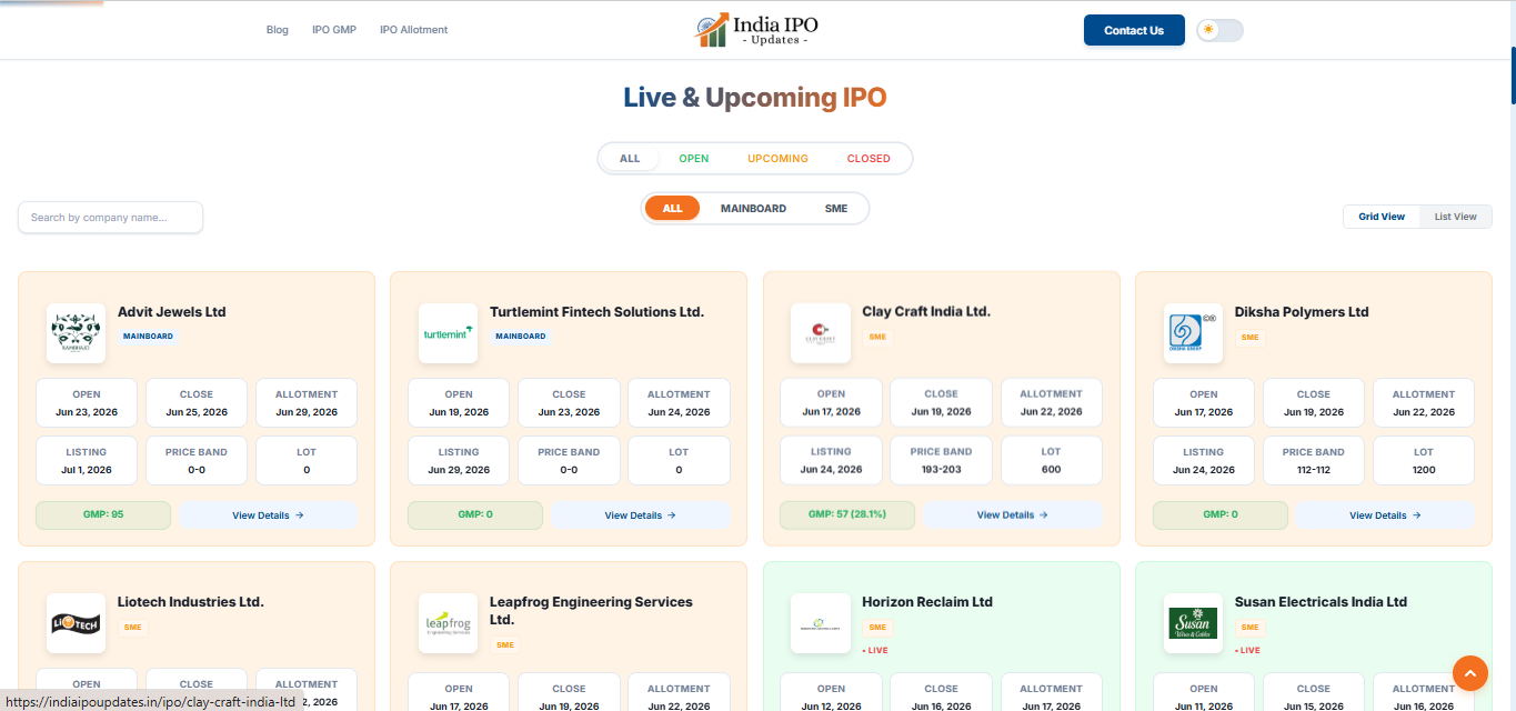 India IPO Updates gallery image