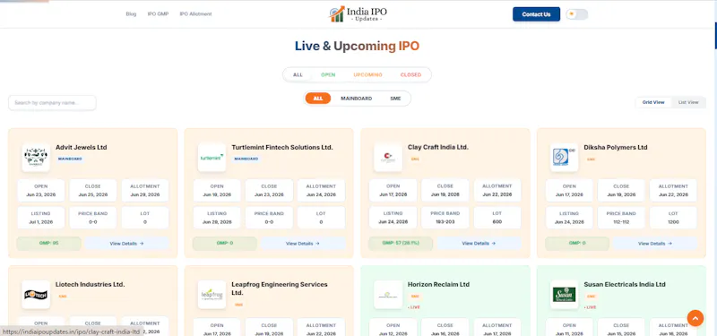 India IPO Updates screenshot 2