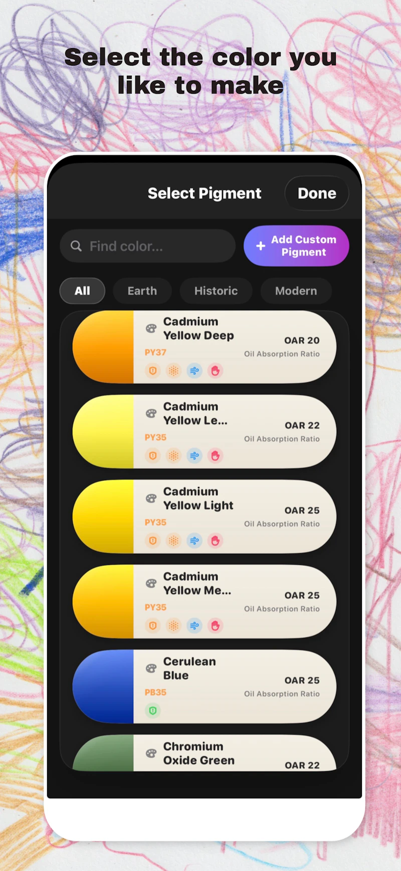 Wax&Pigment - Artist Oil Bar Calculator screenshot 2
