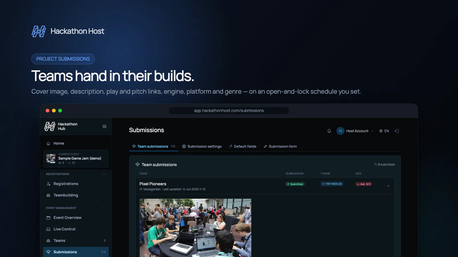 HackathonHost screenshot 10