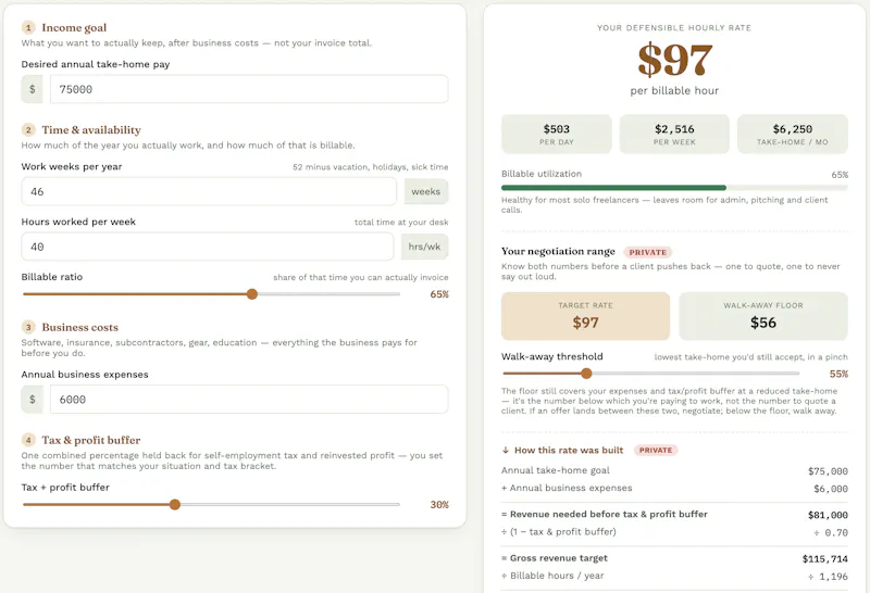 Rate Ledger screenshot 1