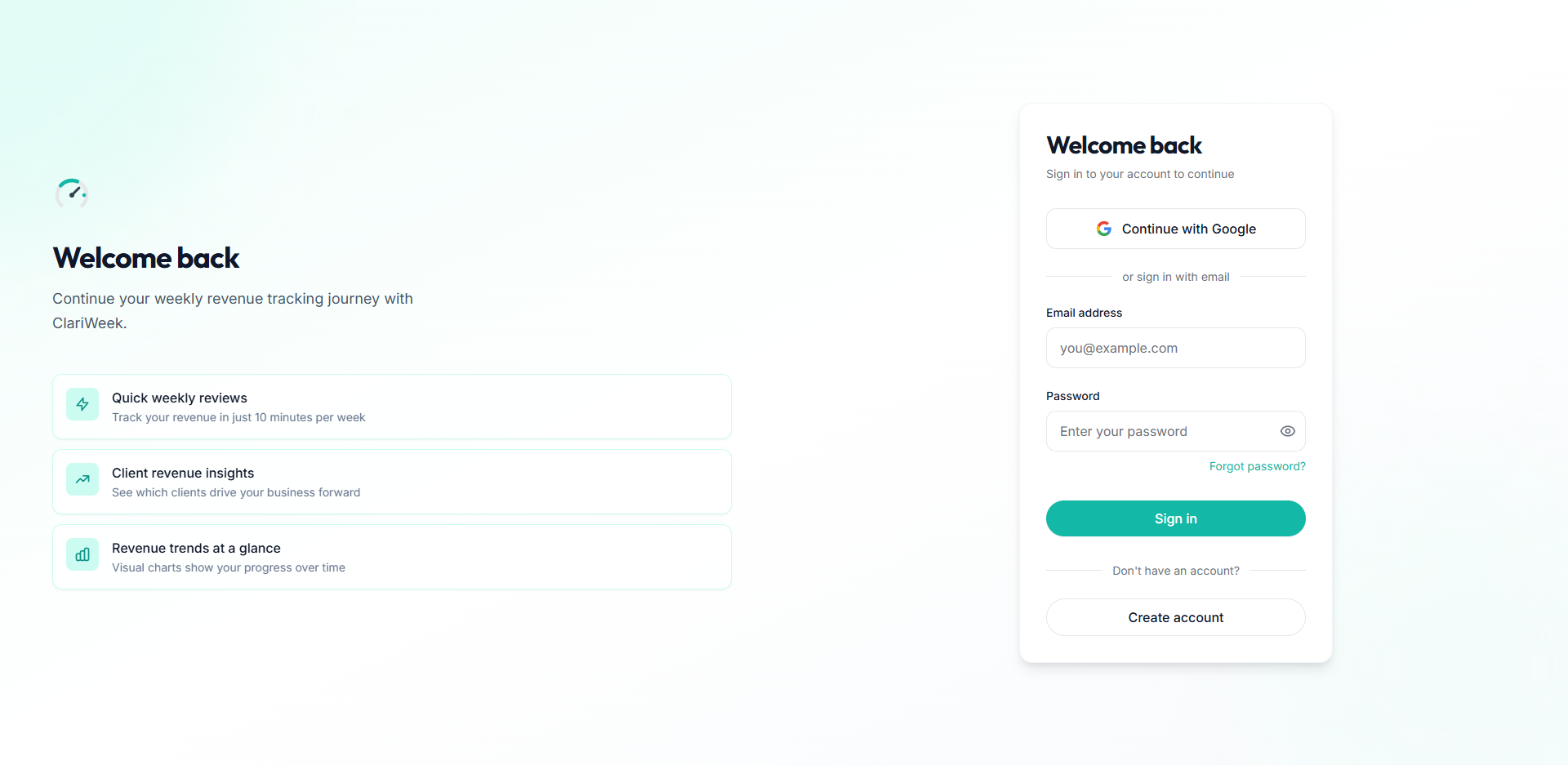 ClariWeek - Screenshot 3 showing product features and functionality