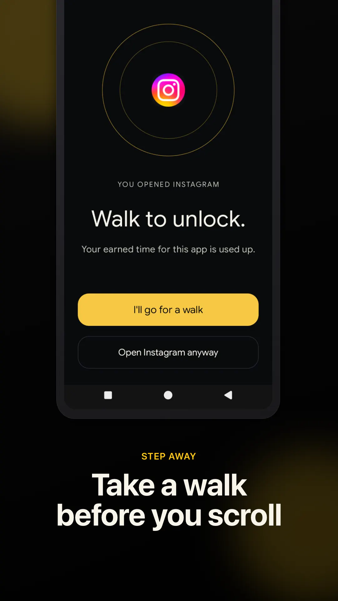 Stroll - Steps to screen time screenshot 3