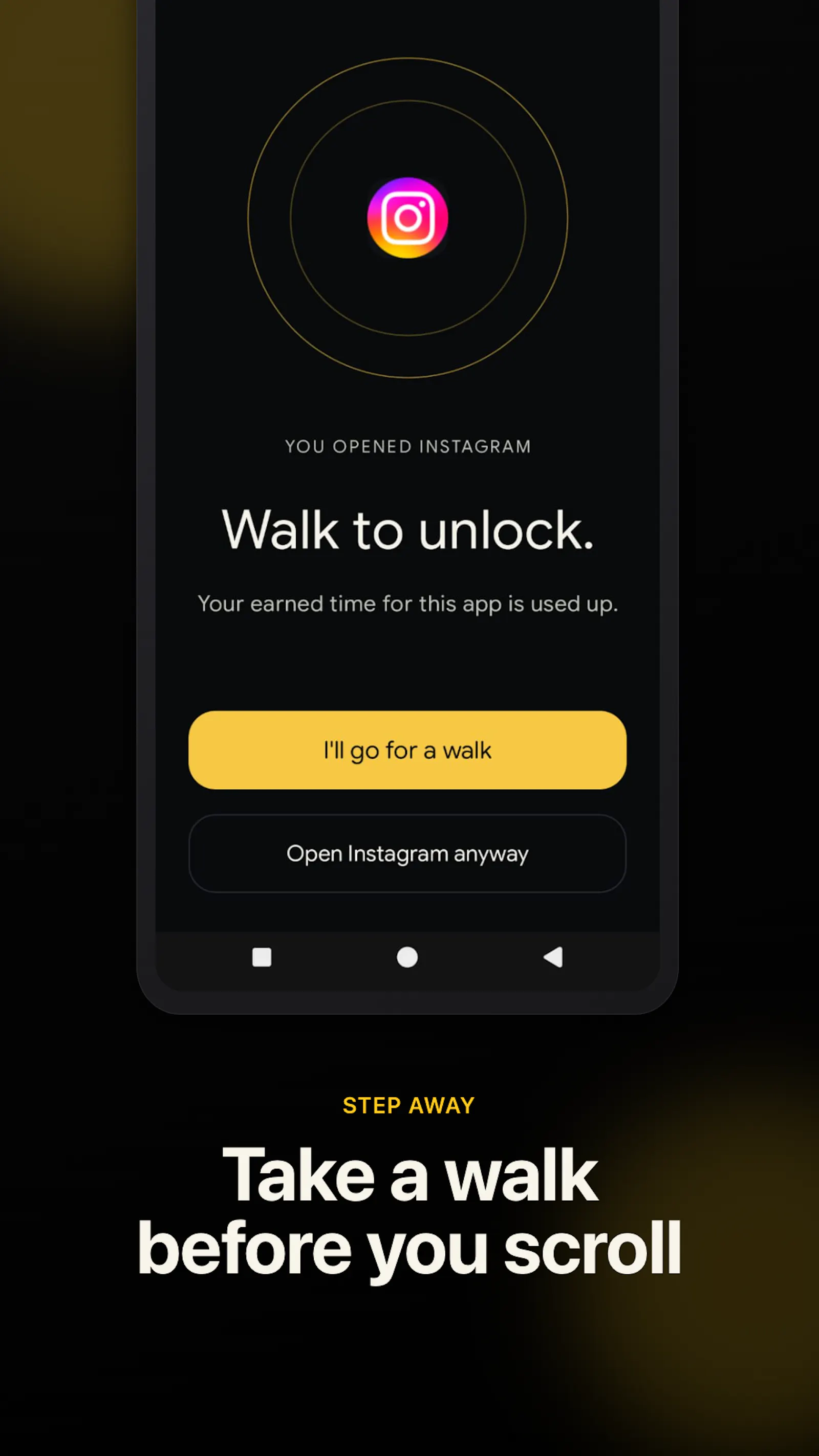 Stroll - Steps to screen time screenshot 3