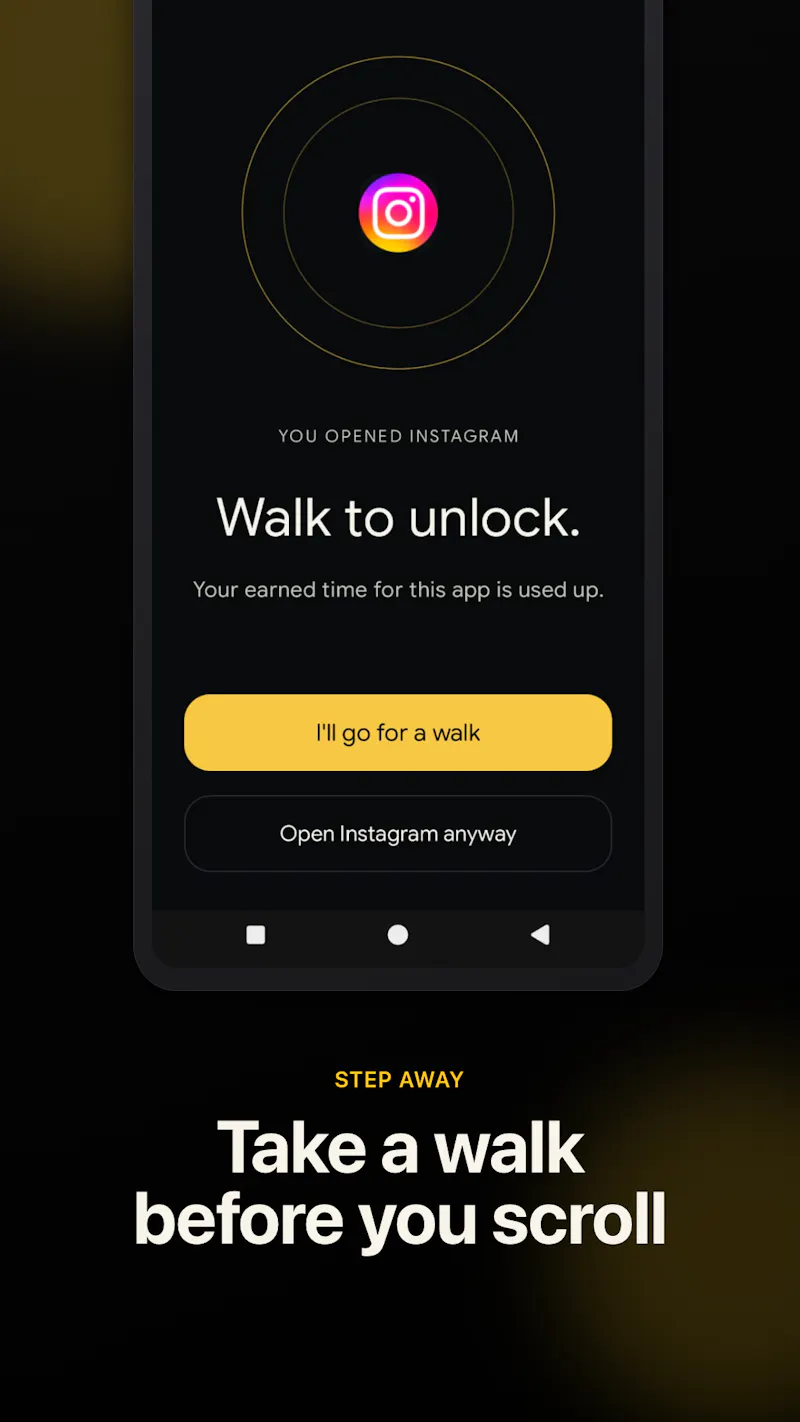 Stroll - Steps to screen time screenshot 3