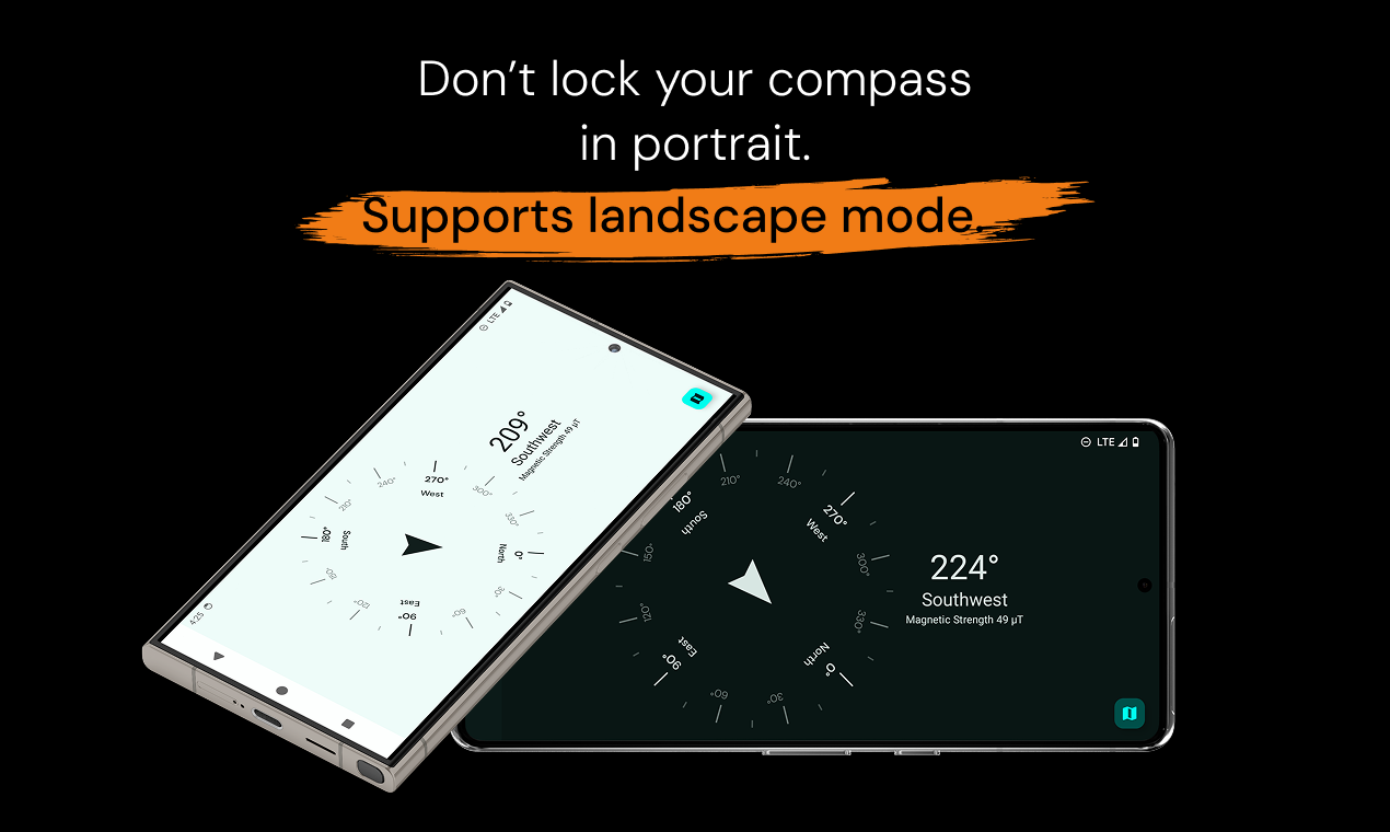 MBCompass - एक फीचर, लाइटवेट कम्पास ऐप मीडिया 4