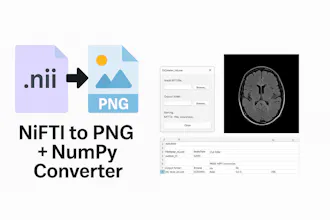 NIfTI to PNG + NumPy Converter (.exe) gallery image
