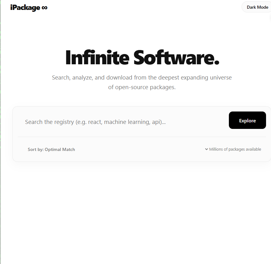 iPackage - Main product screenshot demonstrating key features and user interface