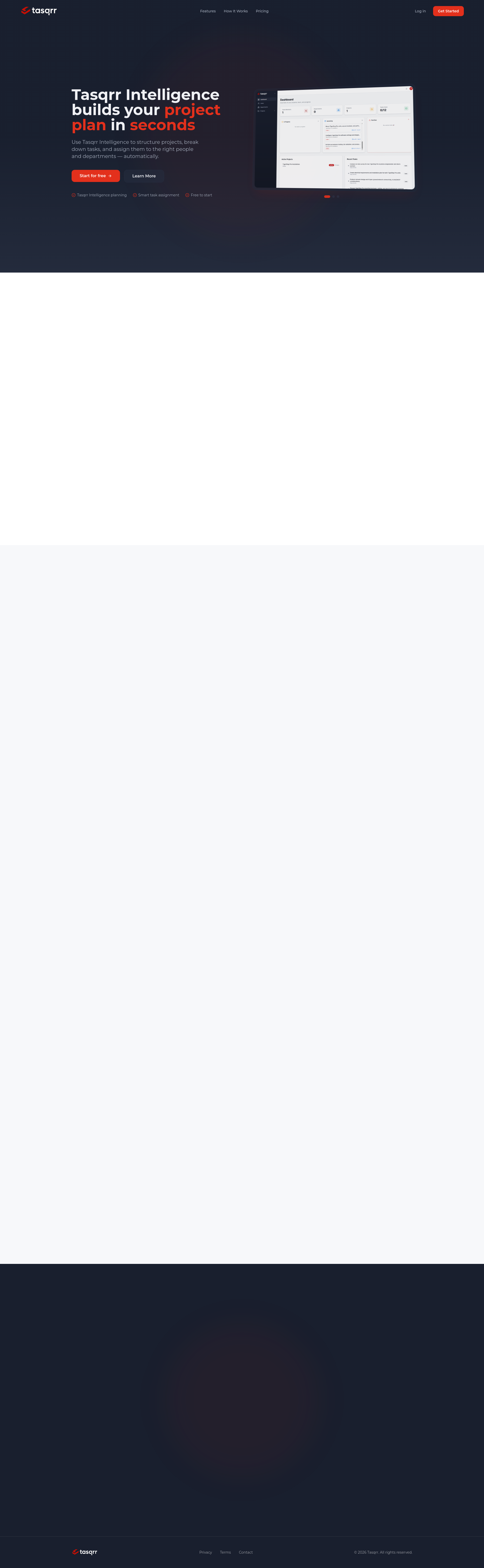 Tasqrr - Main product screenshot demonstrating key features and user interface