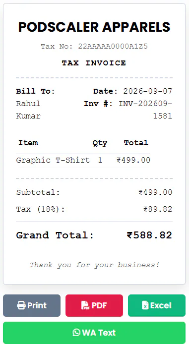 Receipt and Invoice Generator gallery image