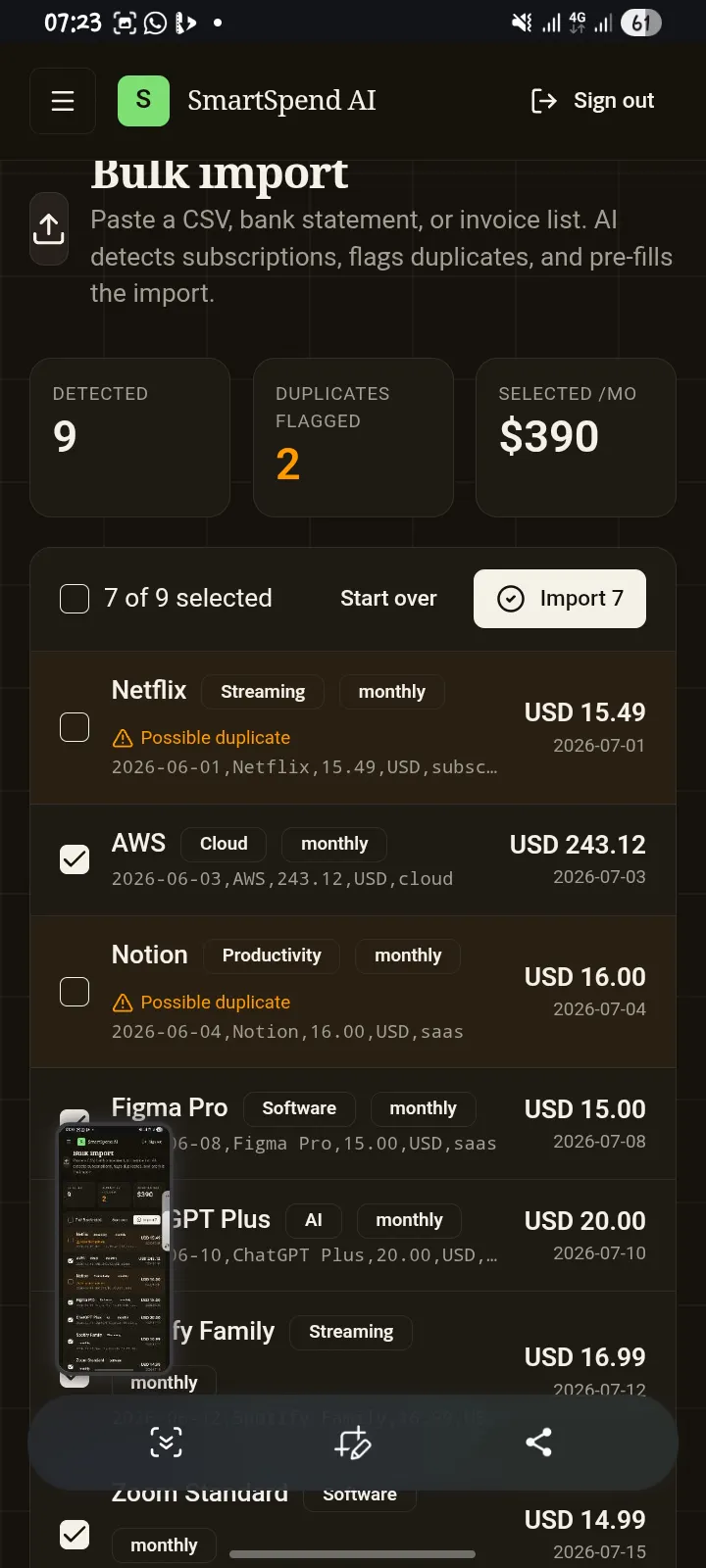 SmartSpend AI 截图 7