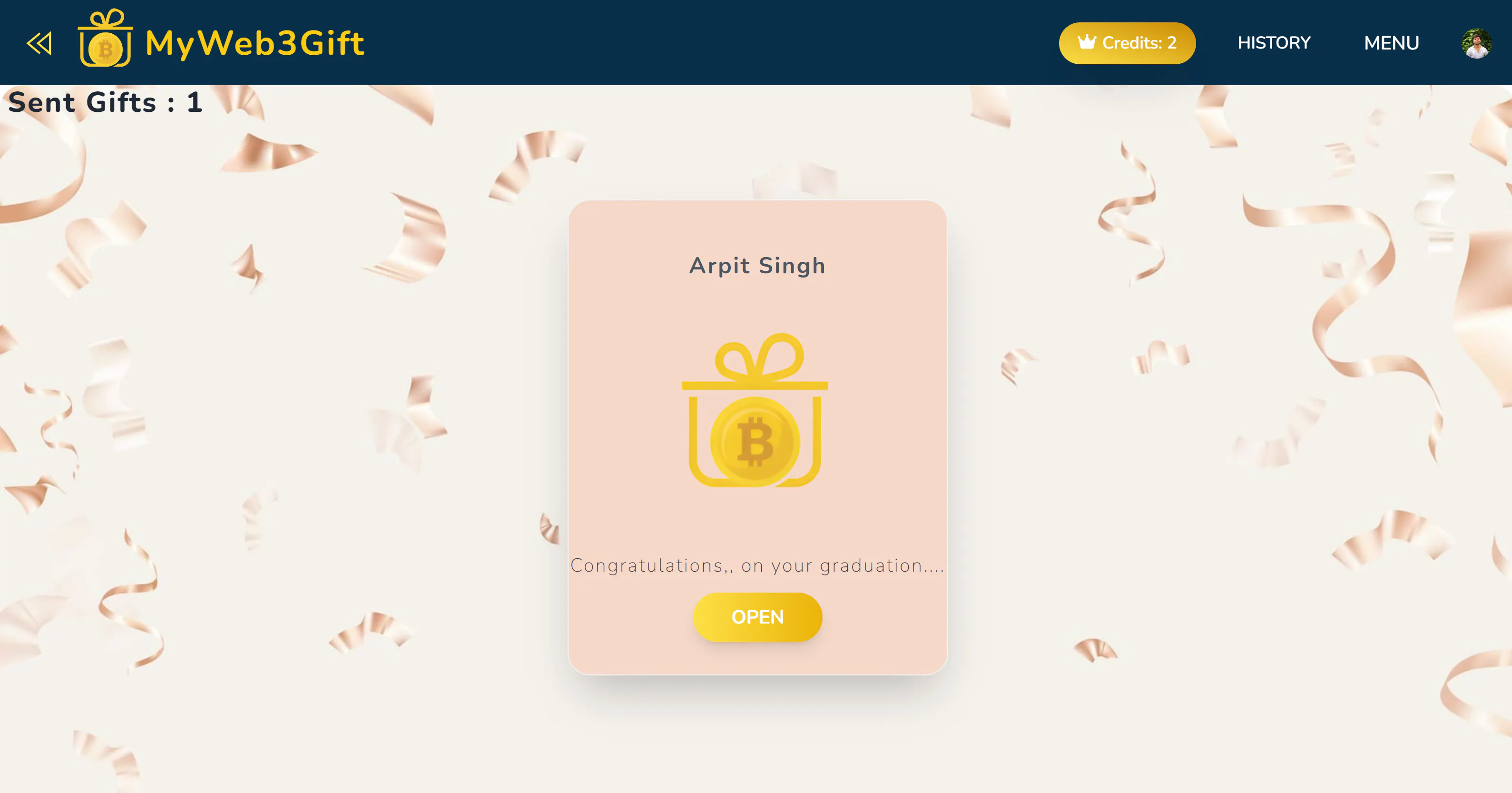 MyWeb3Gift gallery image