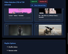 YouTube Playlists generator gallery image