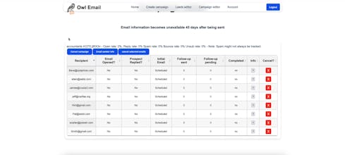 Owl Email gallery image