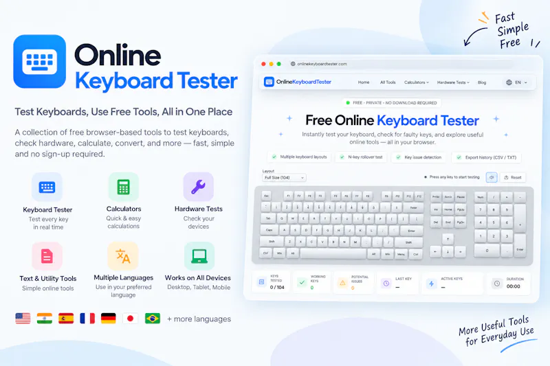 Online Keyboard Tester screenshot 1
