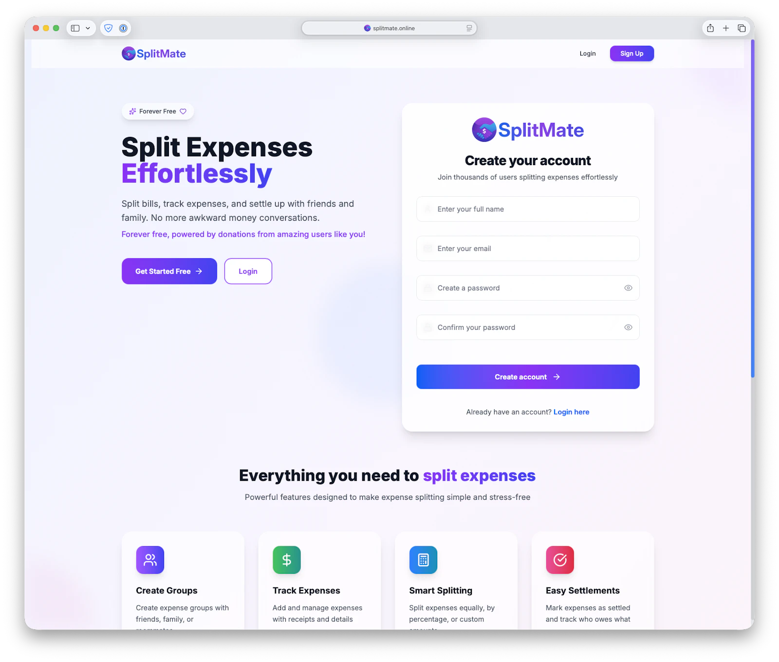 SplitMate screenshot 1